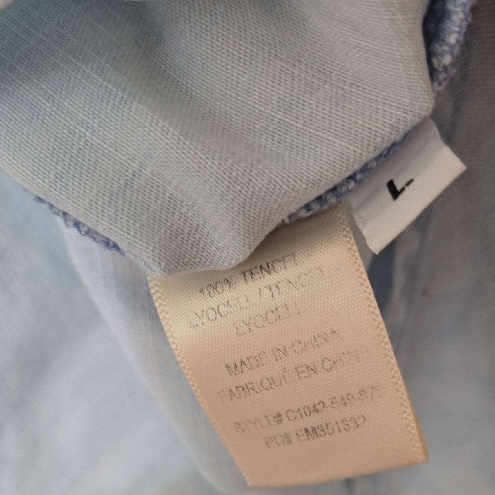 Cloth & Stone Sky Blue Tencel Shirt - Picture 4 of 4